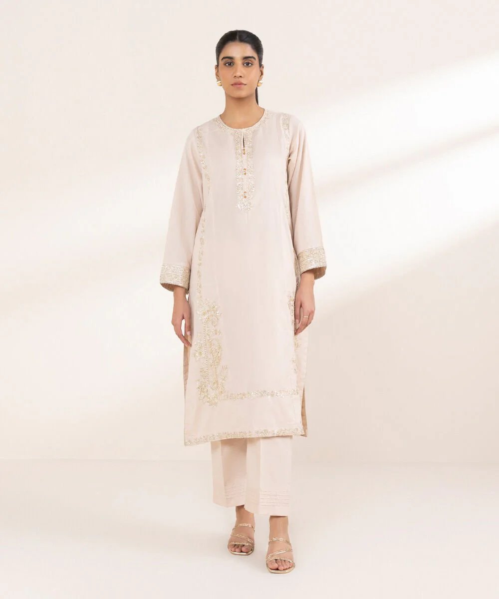 Sapphire Embroidered Dobby Shirt 03PCLRXW256S Eid 1 RTW 2025