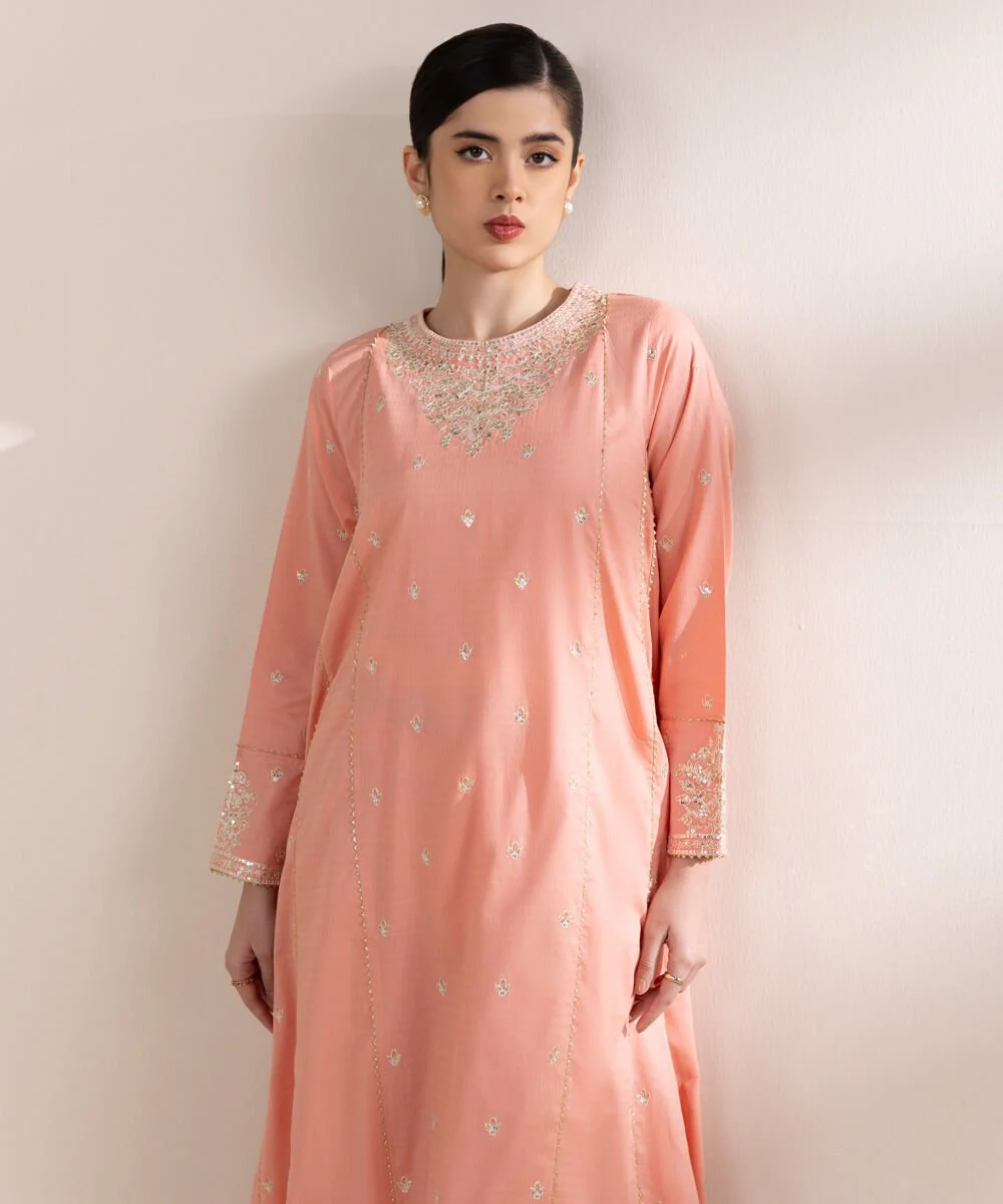 Sapphire Embroidered Dobby Shirt 03PCLRXW257S Eid 1 RTW 2025