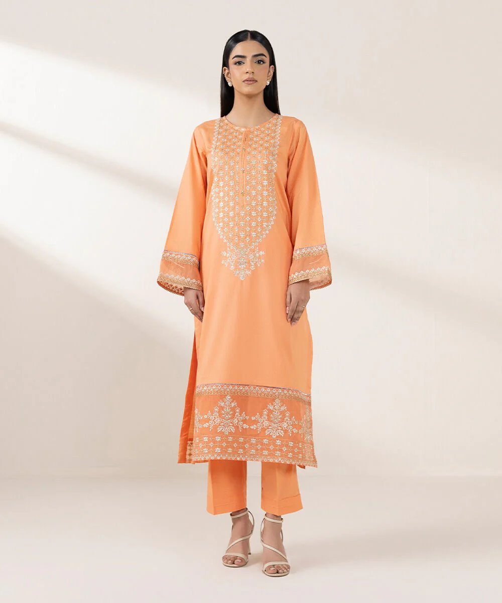 Sapphire Embroidered Dobby Shirt 03PCLRXW258S Eid 1 RTW 2025