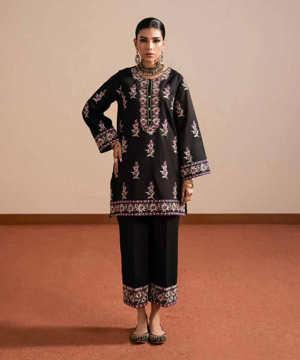 Sapphire Embroidered Dobby Shirt 2PRST25V31ST Eid 1 RTW 2025