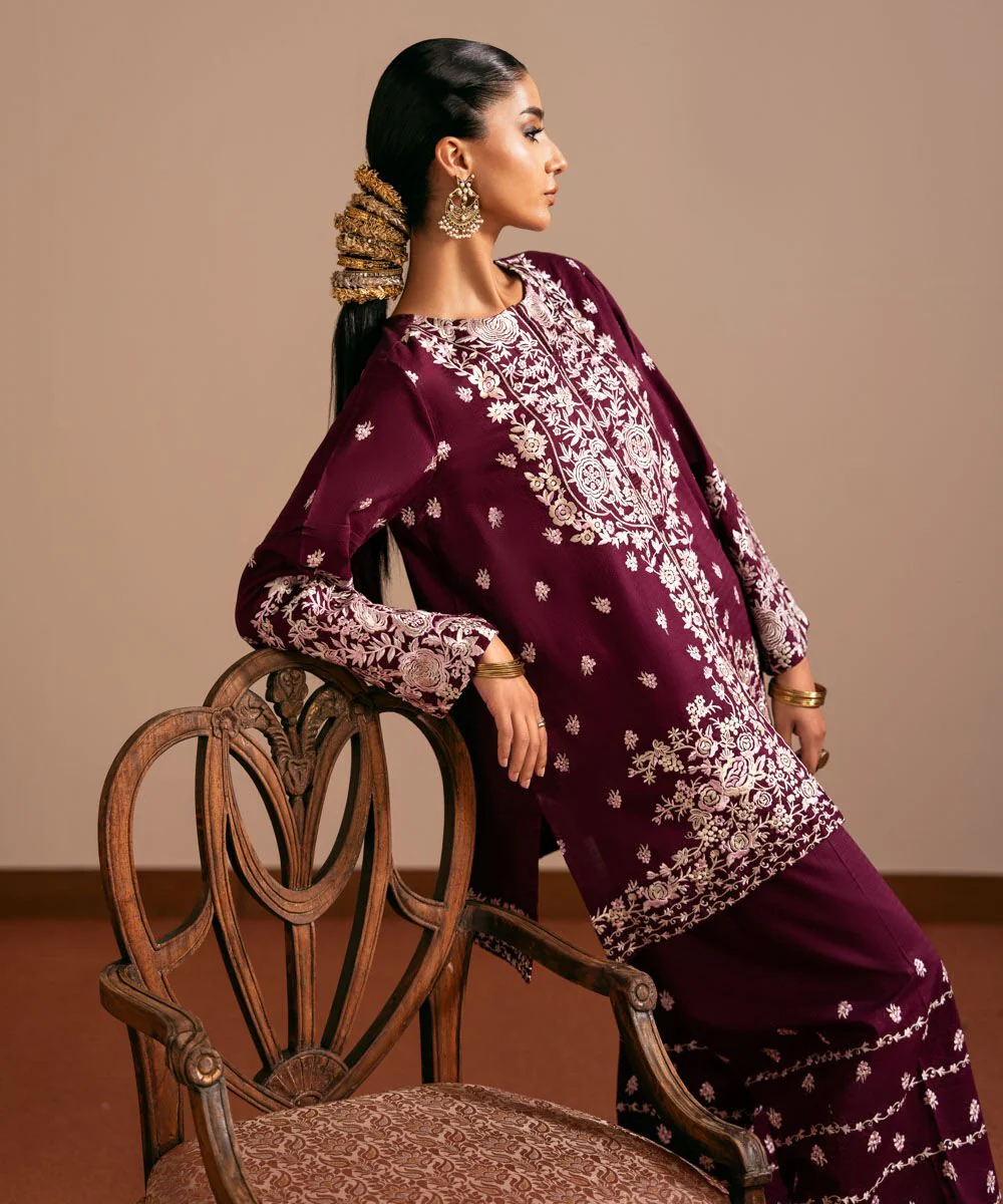 Sapphire Embroidered Dobby Shirt 2PRST25V34ST Eid 1 RTW 2025