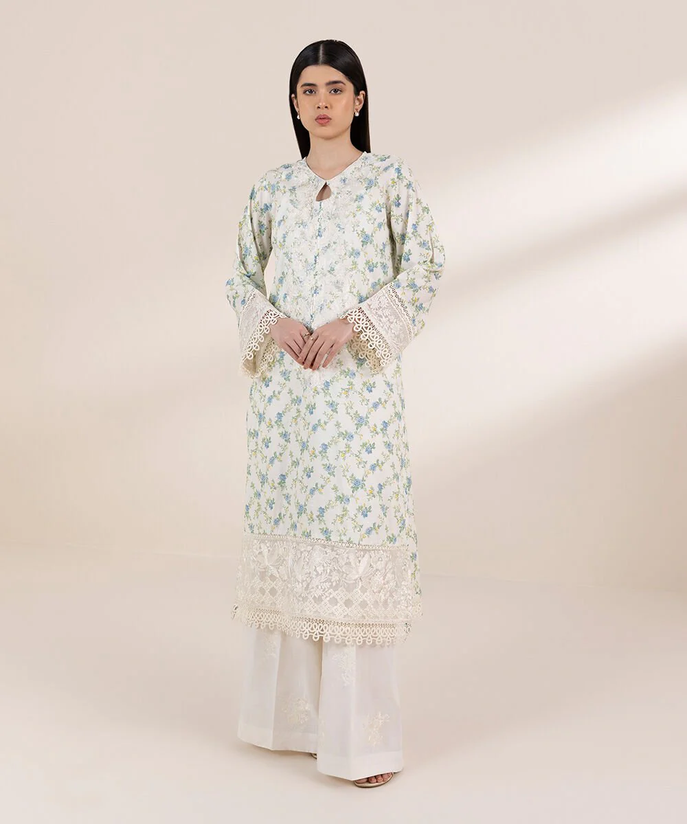 Sapphire Embroidered Jacquard Shirt 3PRSGS25V35S Eid 1 RTW 2025