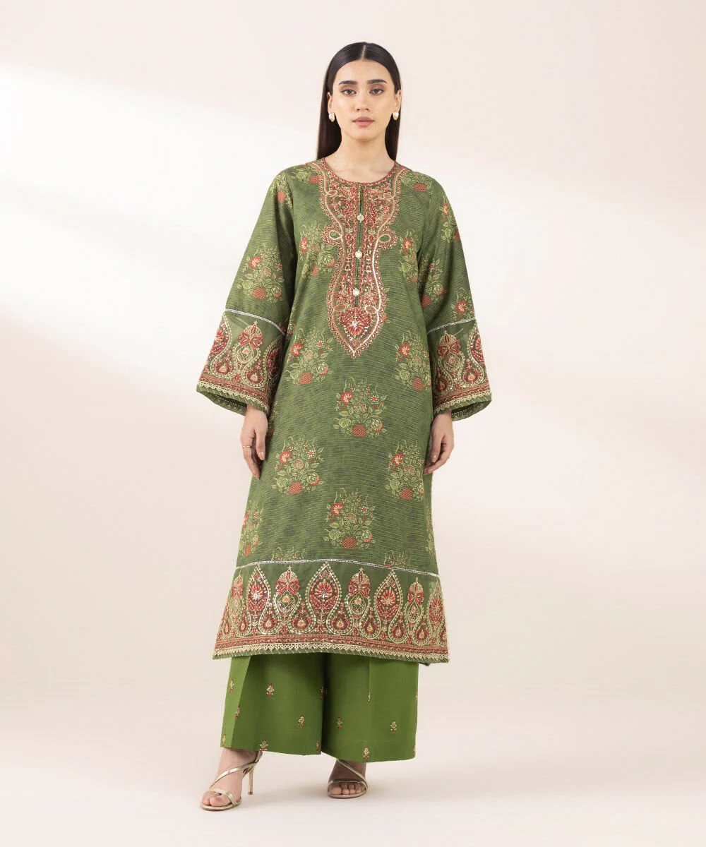 Sapphire Embroidered Zari Lawn Shirt 3PRSG25V315S Eid 1 RTW 2025