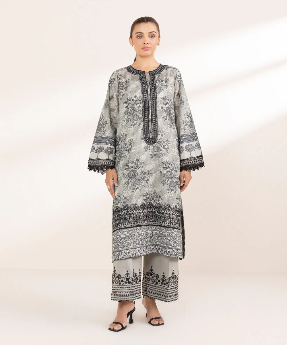 Sapphire Embroidered Zari Lawn Shirt 3PRSGS25V39S Eid 1 RTW 2025