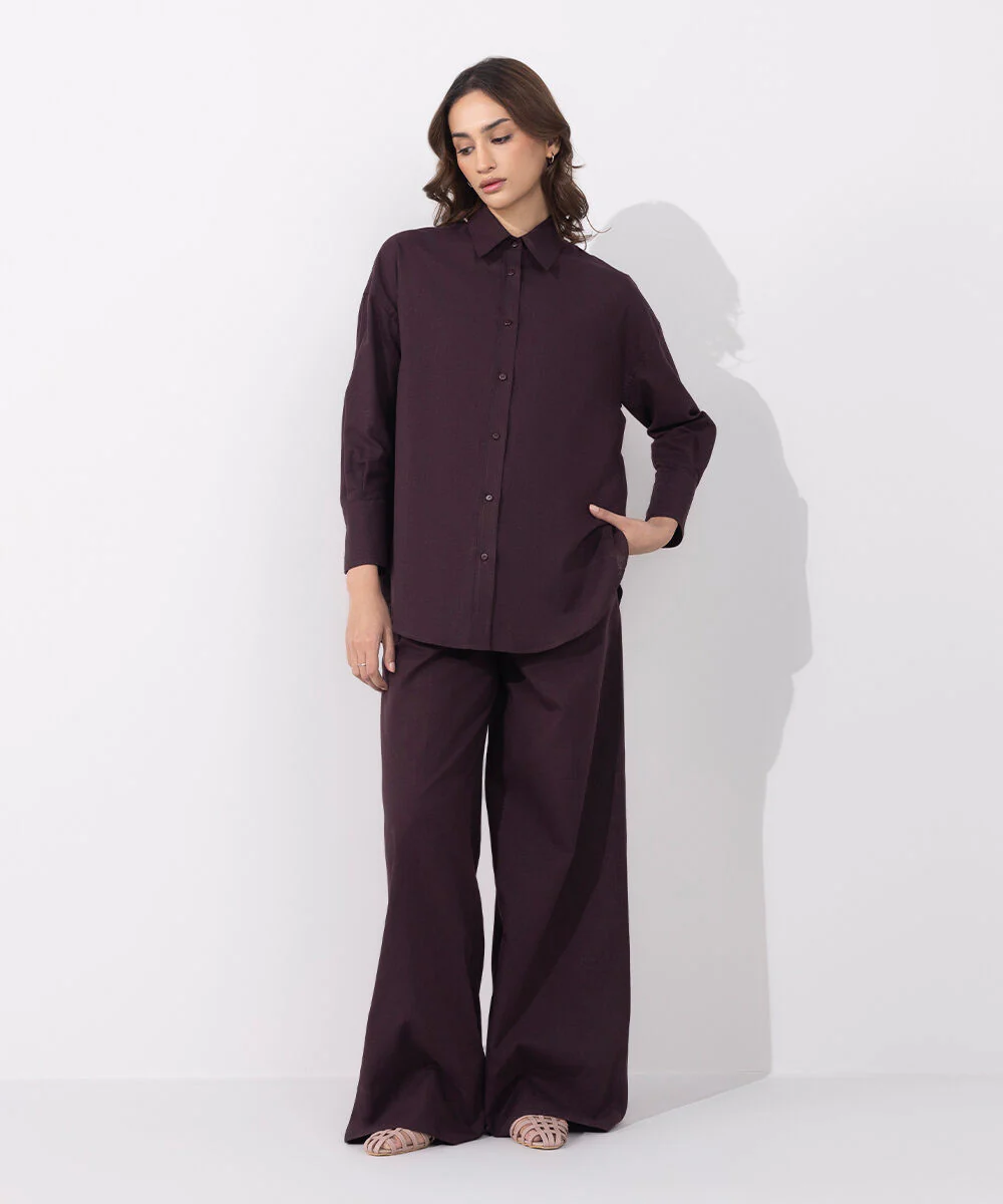 Sapphire Linen Blend Shirt WTOPS25V3025 West RTW 2025