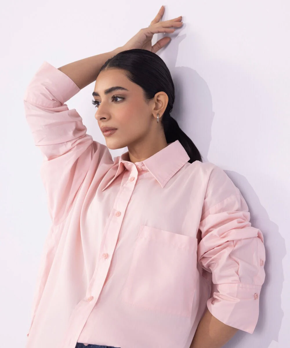 Sapphire Loose-Fit Cotton Shirt WTOPS25V2019 West RTW 2025
