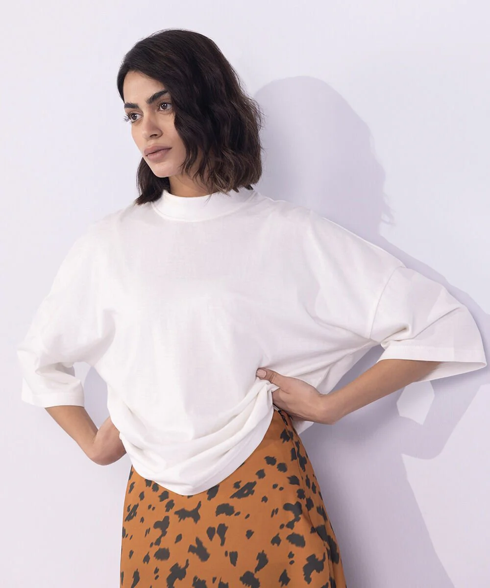 Sapphire Oversized T-Shirt WTOPS25V2057 West RTW 2025