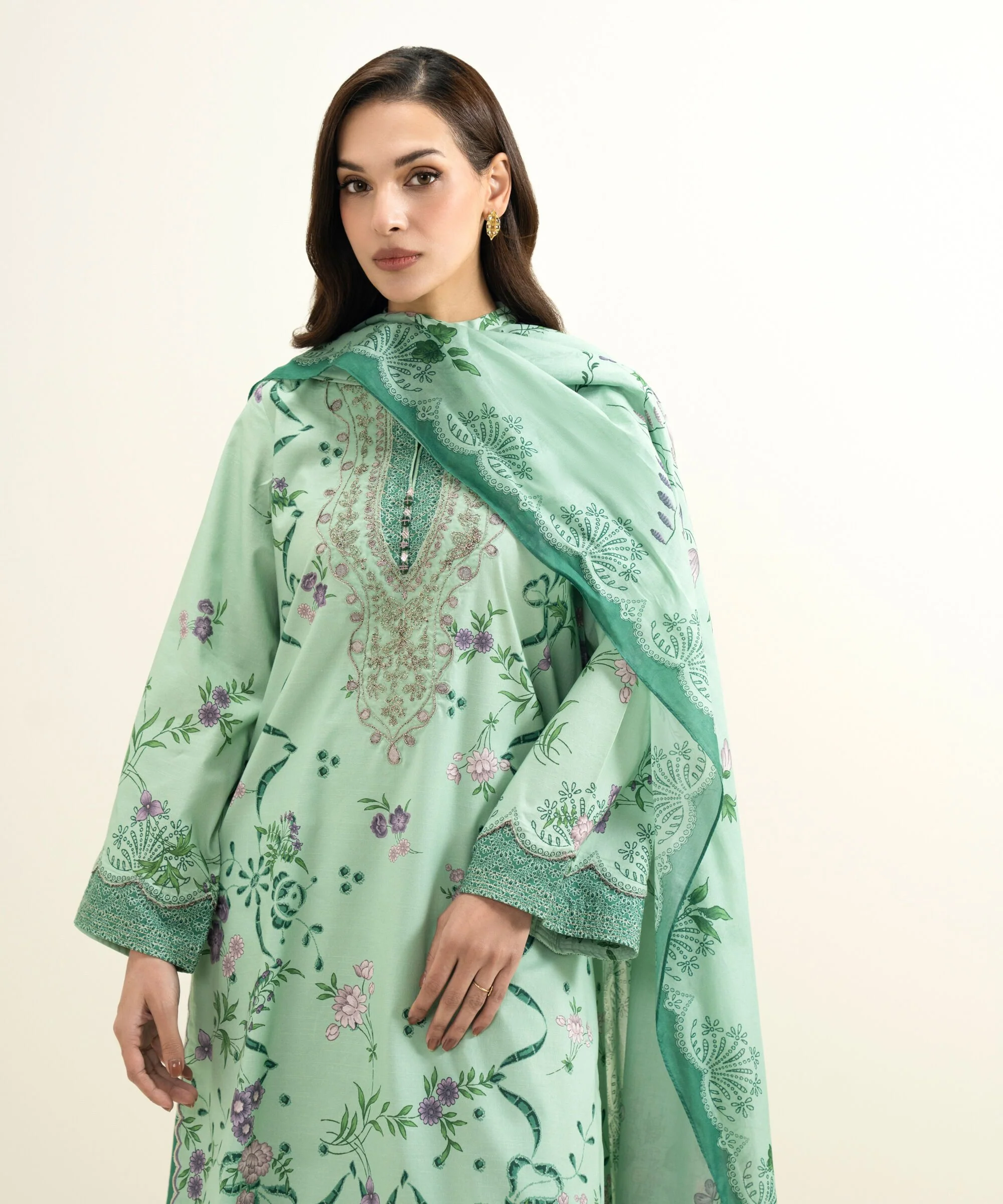 Sapphire PESGS26V179B Embroidered Lawn Suit Eid 1 2026