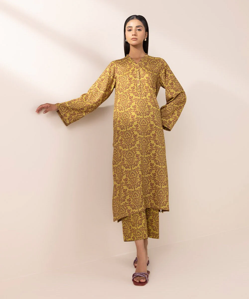 Sapphire Printed Arabic Lawn Shirt 2PBDF25V34ST Eid 1 RTW 2025