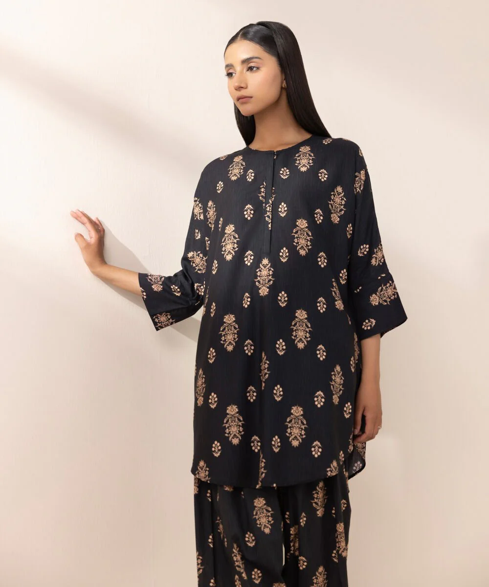 Sapphire Printed Arabic Lawn Shirt 2PBDF25V36ST Eid 1 RTW 2025
