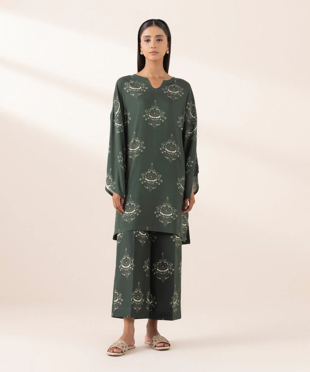 Sapphire Printed Arabic Lawn Shirt 2PBDF25V38ST Eid 1 RTW 2025
