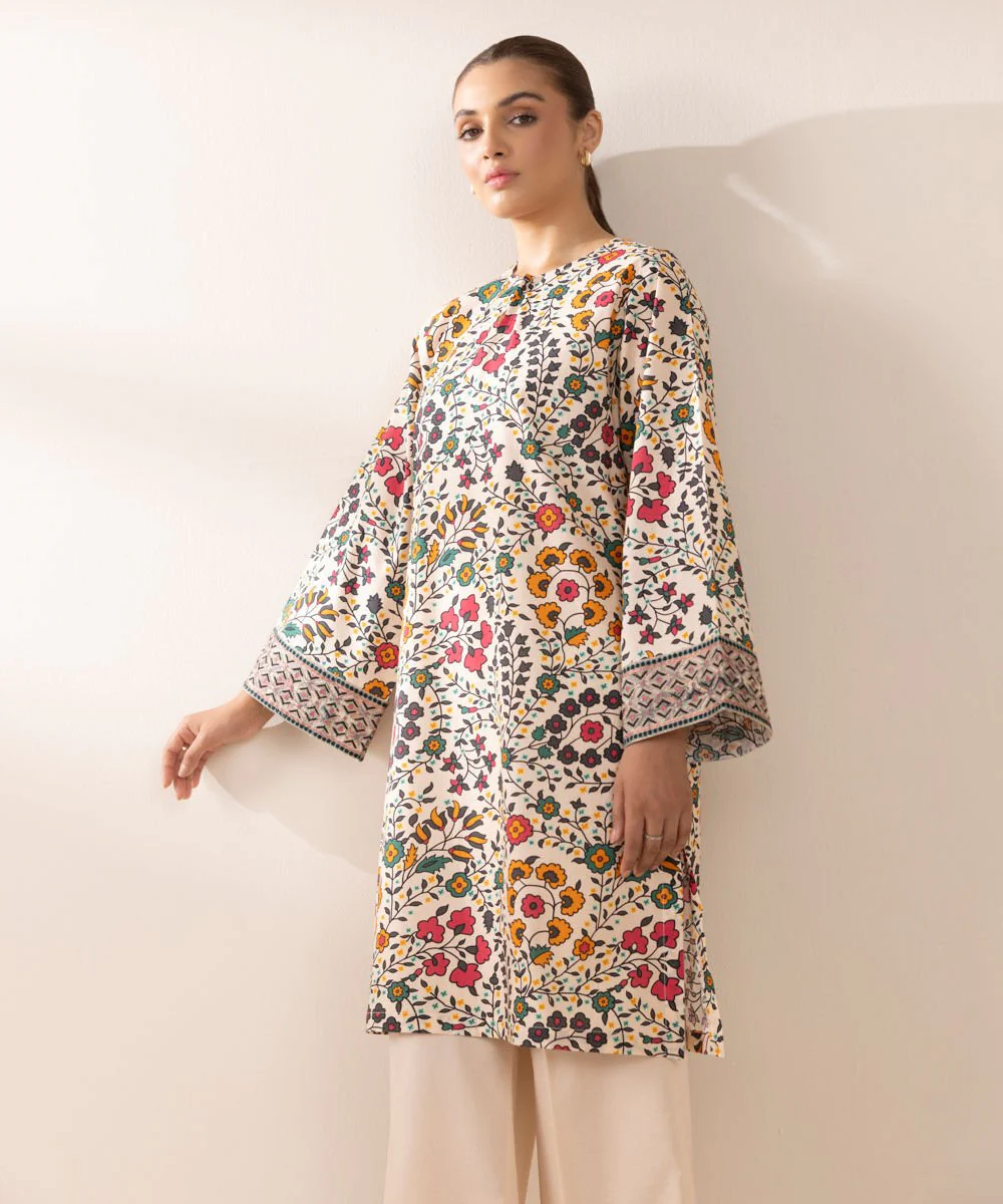 Sapphire Printed Cambric Shirt 2STDF25V23ST Eid 1 RTW 2025