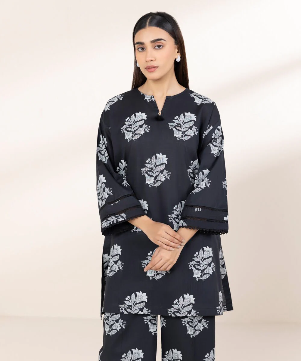 Sapphire Printed Crosshatch Shirt 2PRDY25V229S Eid 1 RTW 2025