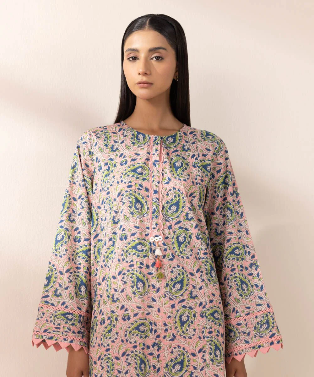 Sapphire Printed Crosshatch Shirt 2PRDY25V37ST Eid 1 RTW 2025