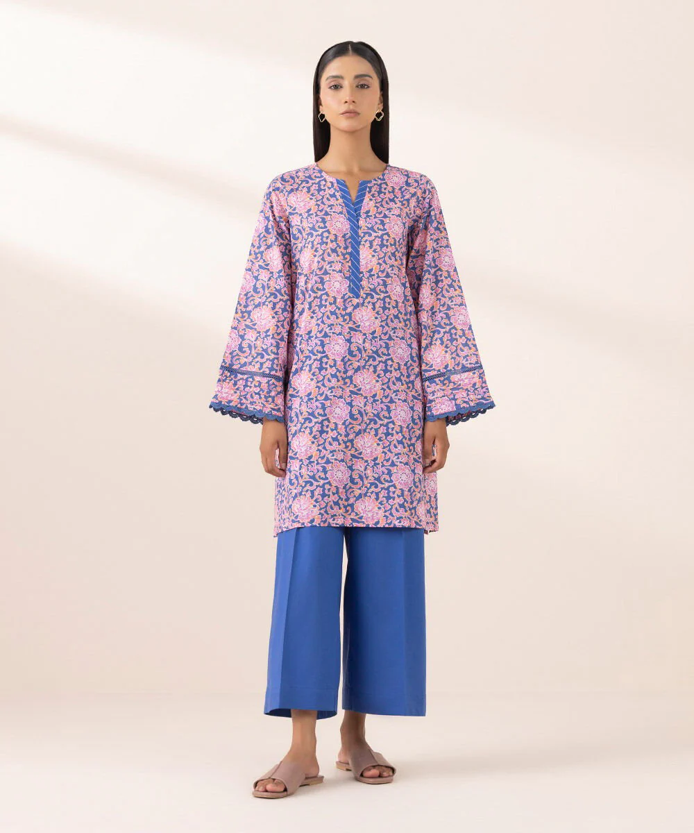 Sapphire Printed Crosshatch Shirt 2PRDY25V38ST Eid 1 RTW 2025