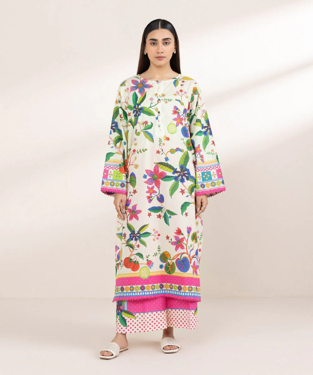 Sapphire Printed Lawn Shirt 3PRSG25V244S Eid 1 RTW 2025