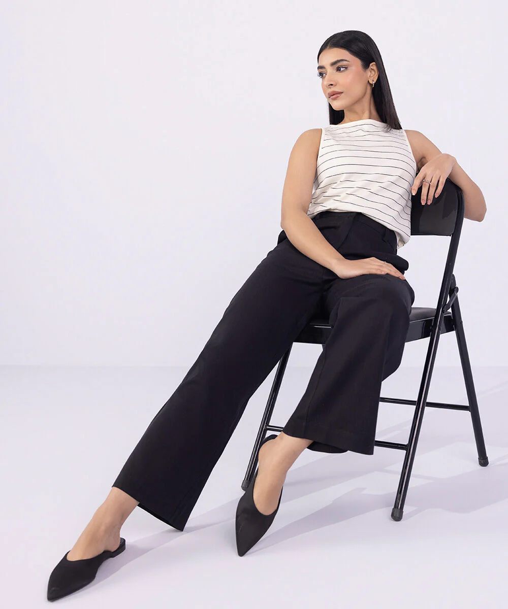 Sapphire Straight-Fit Textured Trousers WBTMS25V2020 West RTW 2025