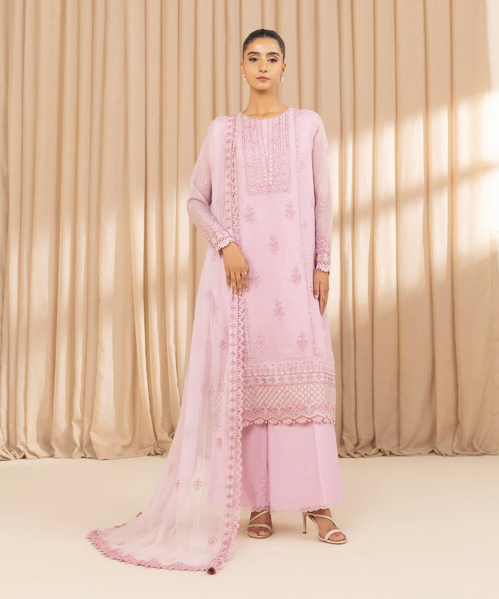 Sapphire U3FELX25V221 3 Piece Embroidered Net Suit Luxe Eid 1 2025