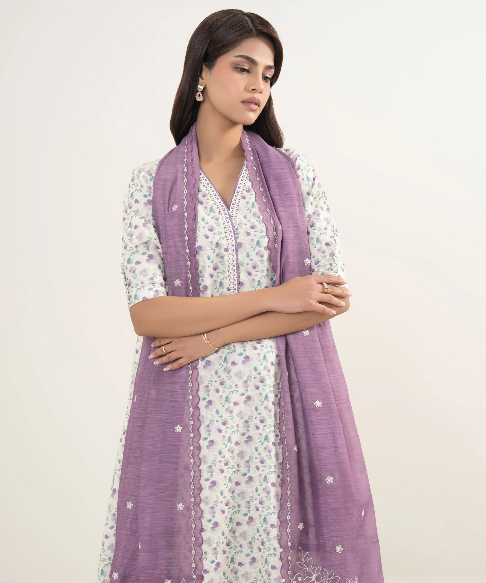 Sapphire U3FELX25V837 Embroidered Raw Silk Suit Eid 1 2026