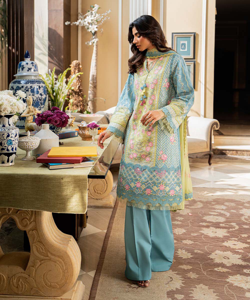 Sapphire U3PELX25V213 3 Piece Embroidered Dobby Suit Signature Eid 1 2025
