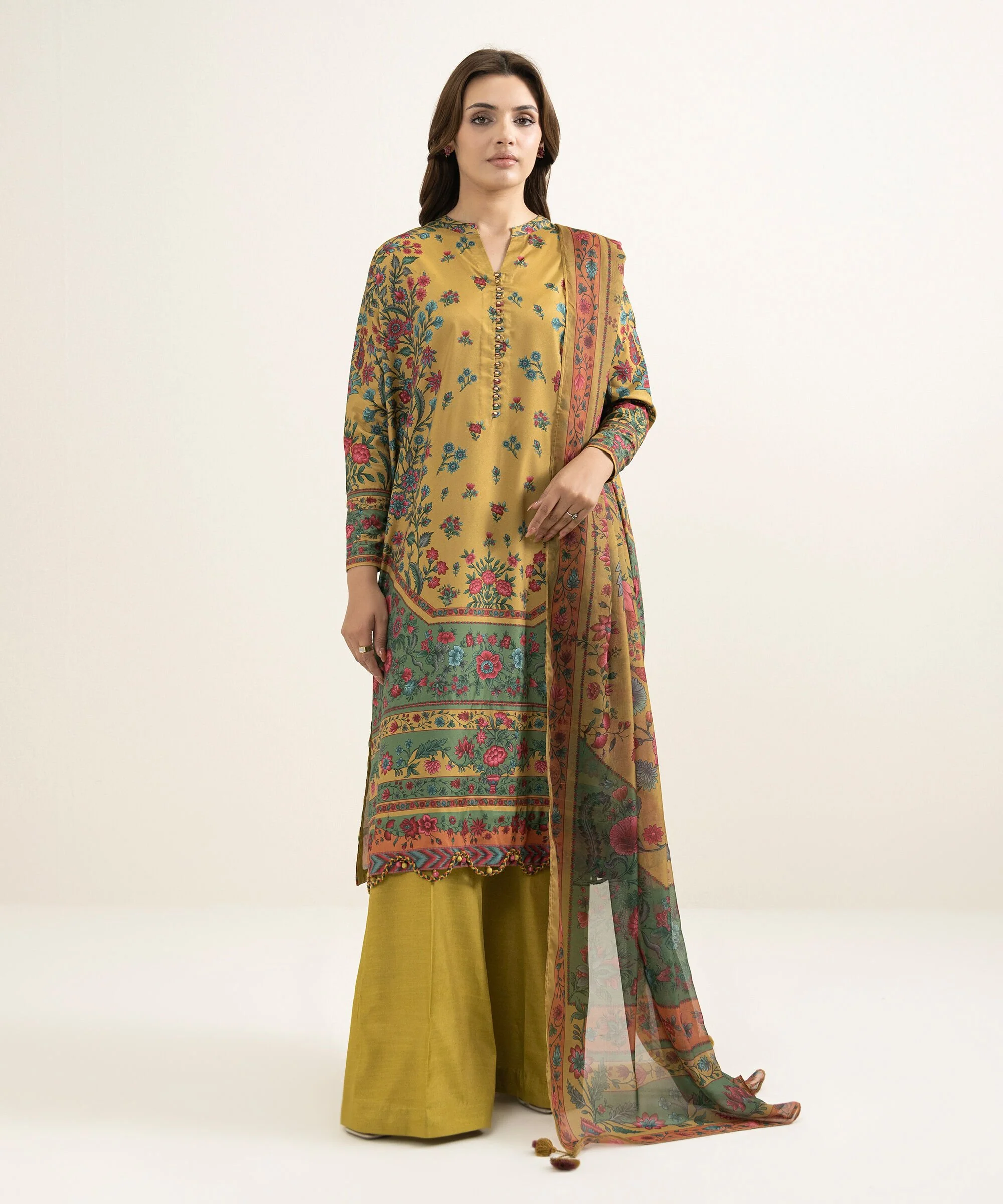 Sapphire U3PESLS26V16 Embroidered Silk Suit Eid 1 2026