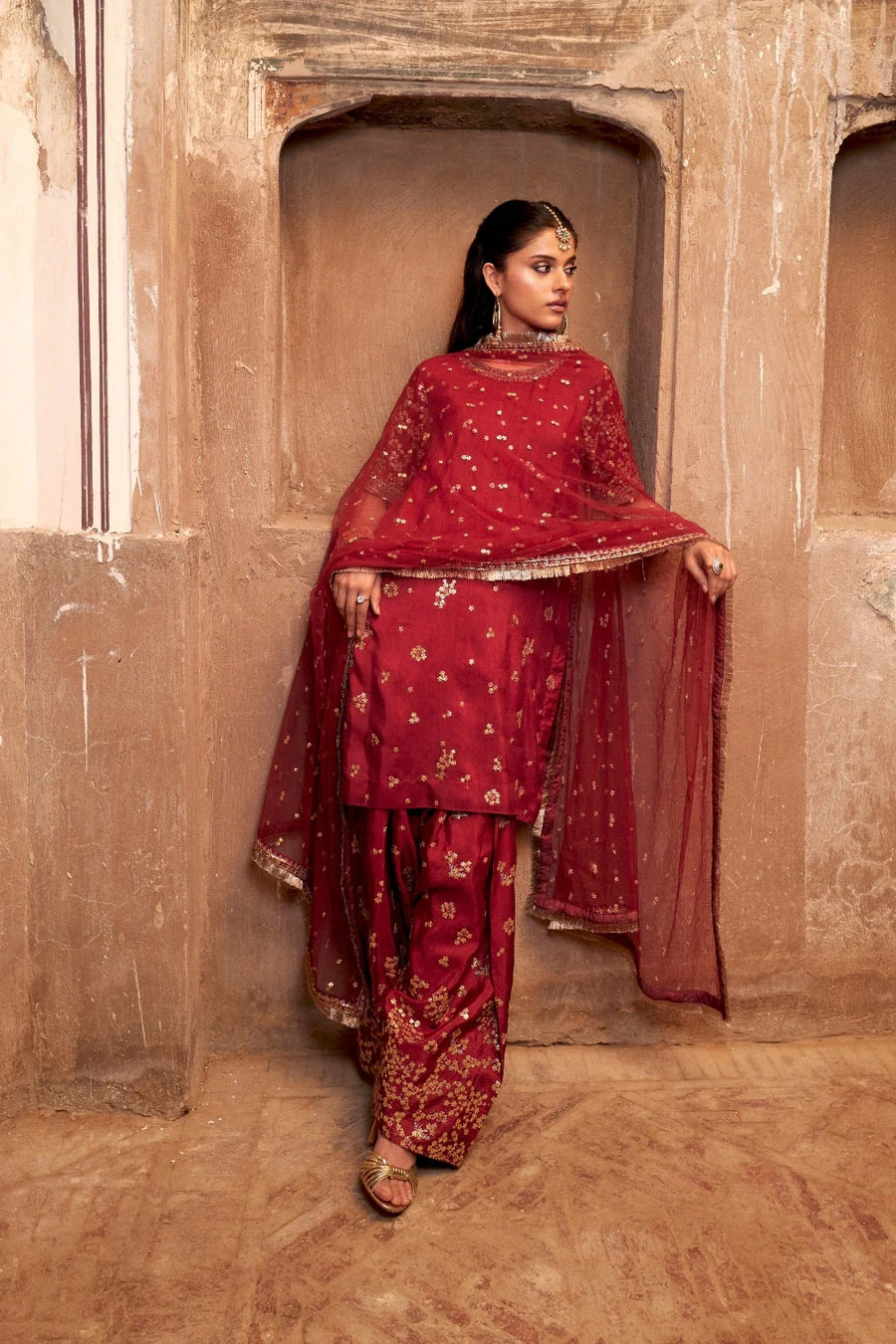 Sobia Nazir Design 02 Red Ranya Festive 2025 - Image 2