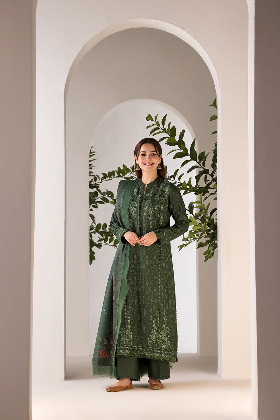 Sobia Nazir Design 1B Winter Shawl 2024