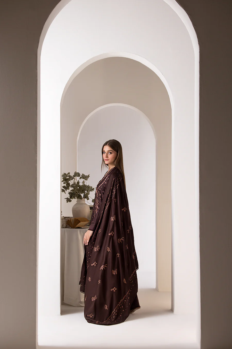 Sobia Nazir Design 2B Winter Shawl 2024 - Image 2