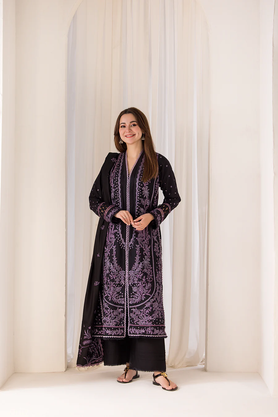 Sobia Nazir Design 6B Winter Shawl 2024