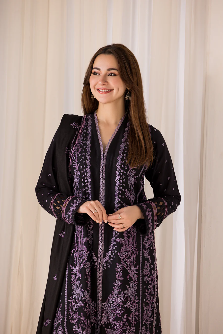 Sobia Nazir Design 6B Winter Shawl 2024 - Image 2