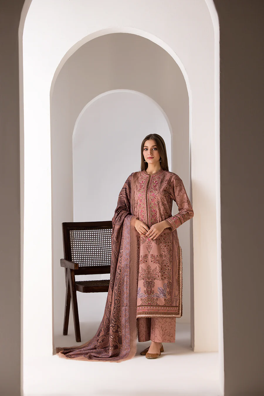 Sobia Nazir Design 7A Winter Shawl 2024 - Image 2
