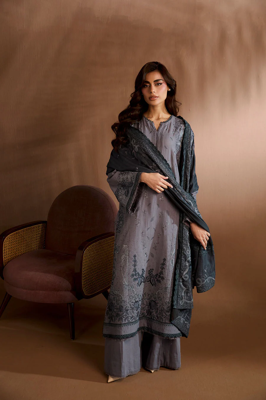 Sobia Nazir Shawl Design 5B Winter Shawl 2025