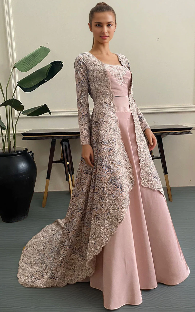 Thread & Motifz Embroidered Blouse With Embroidered Printed Jacket And Skirt 9413 Formal Pret 2024