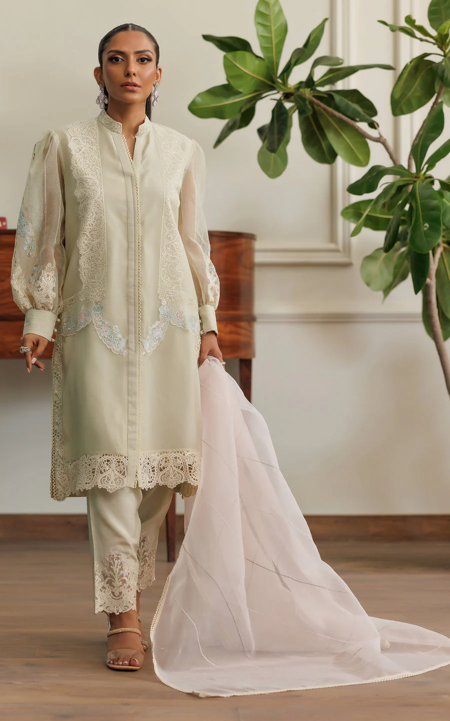 Thread & Motifz Ready To Wear 2pc Suit 66 Silk Tunics 2024