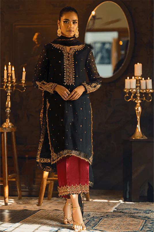 Zaaviay Alya (Three Piece) Qarmazi Wedding Edition 2025