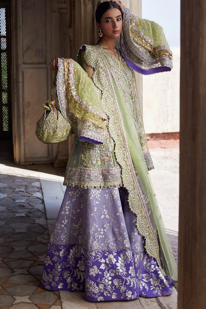 Zaha By Khadija Shah Mehré-Lilac (ZC25-07) Gossamer Wedding Collection 2025