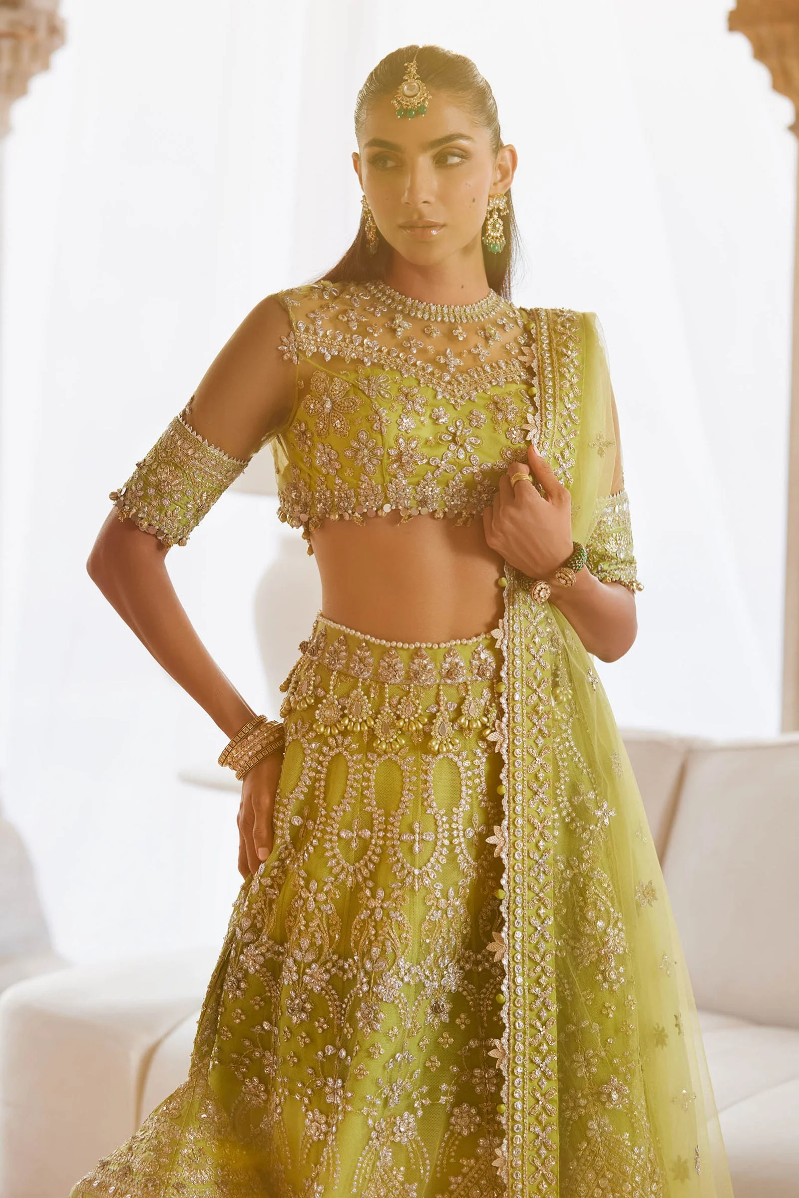 Zaha By Khadija Shah Noore Sitara (ZC25-01) Gossamer Wedding Collection 2025 - Image 2