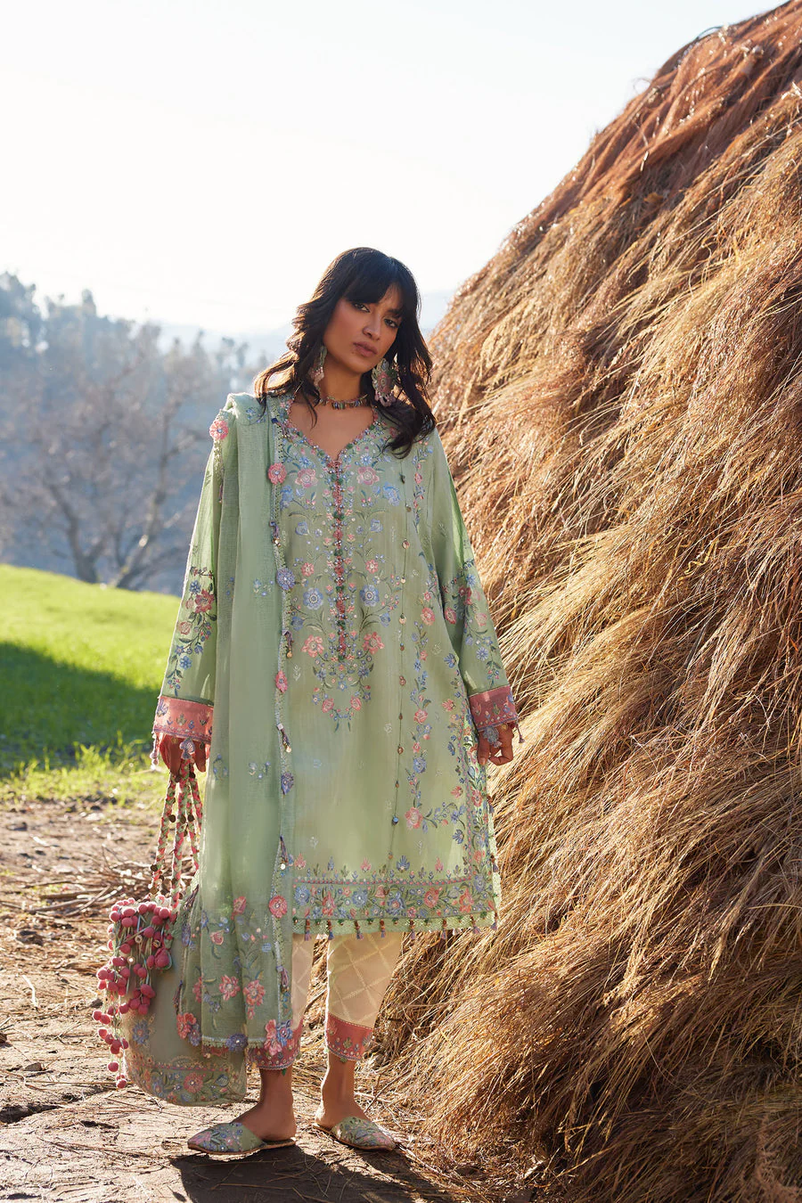Zaha By Khadija Shah ZL26-01 B Meili Lawn 2026