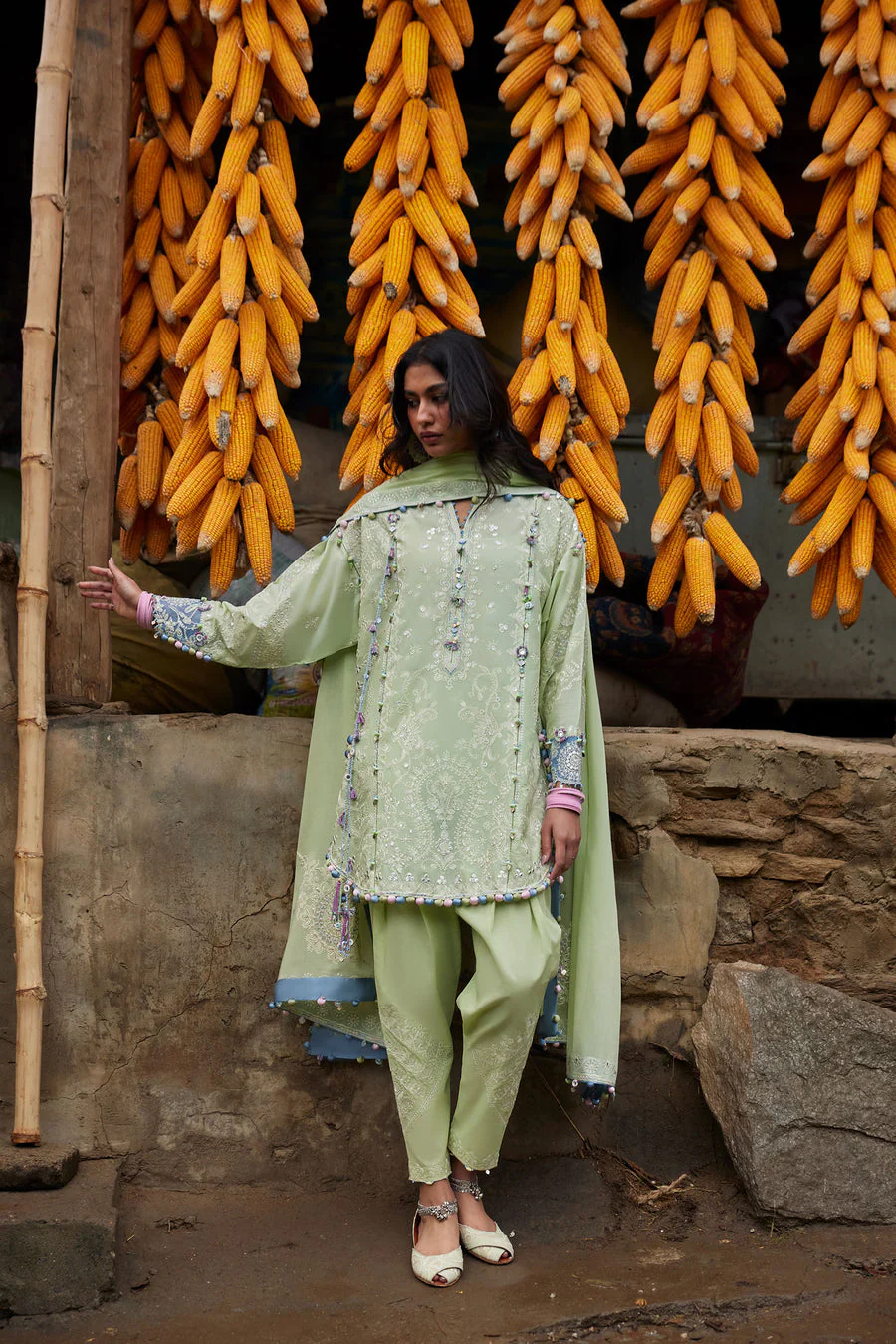 Zaha By Khadija Shah ZL26-02 A Meili Lawn 2026