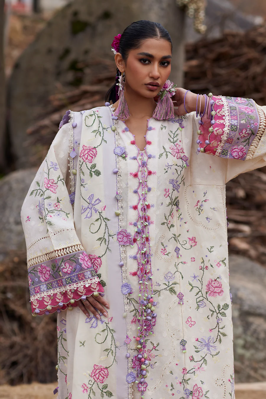 Zaha By Khadija Shah ZL26-03 A Meili Lawn 2026 - Image 2