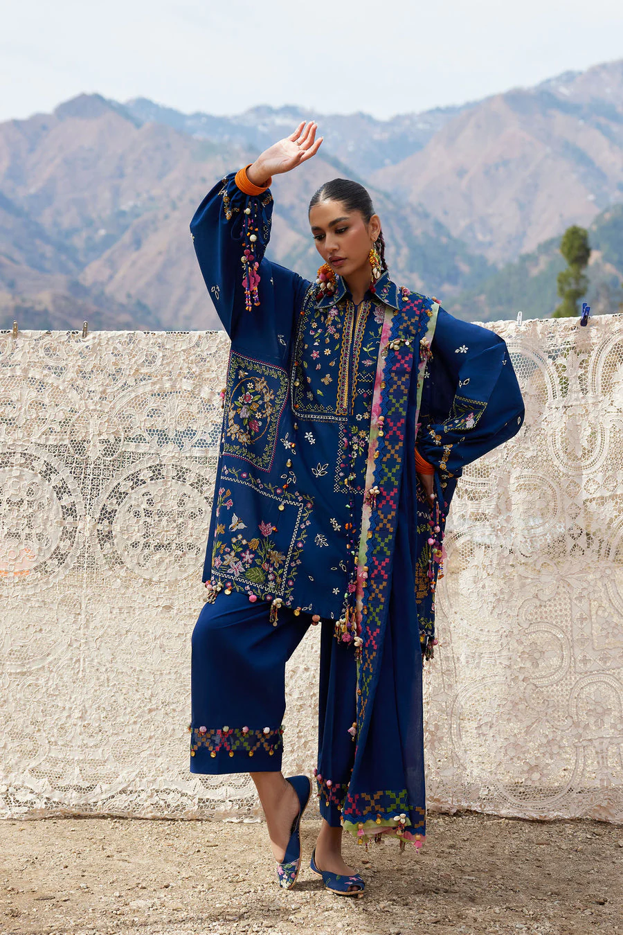 Zaha By Khadija Shah ZL26-08 A  Meili Lawn 2026