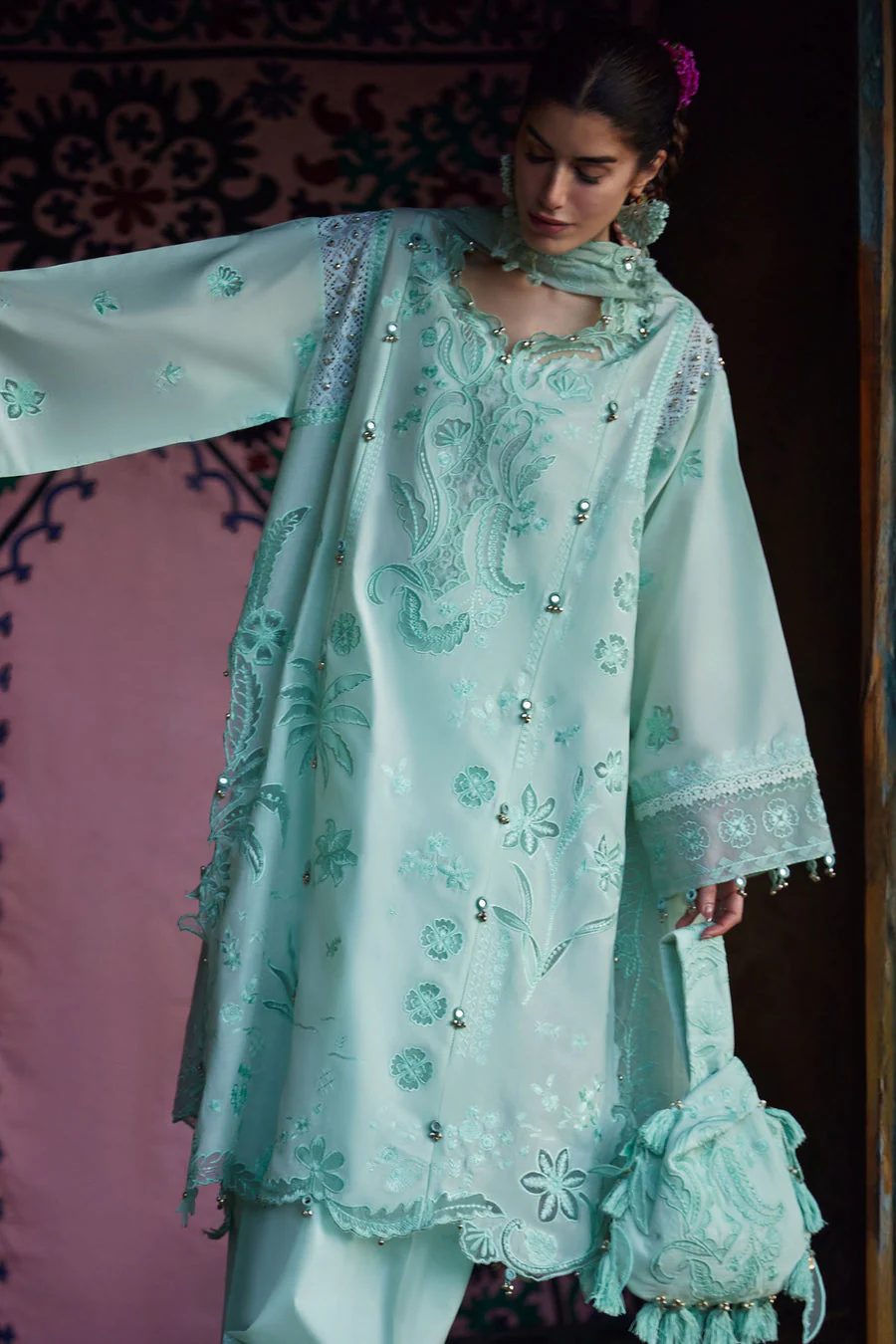 Zaha By Khadija Shah ZL26-09 A Meili Lawn 2026