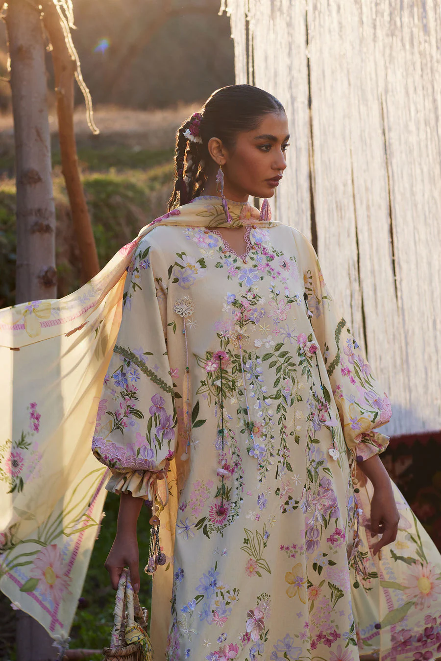 Zaha By Khadija Shah ZL26-12 B Meili Lawn 2026 - Image 2