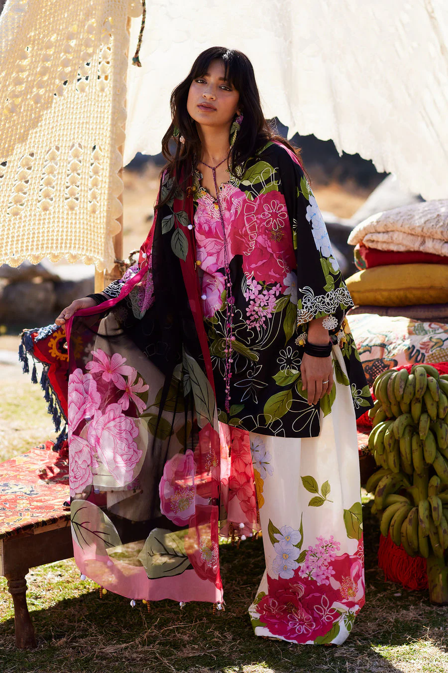Zaha By Khadija Shah ZL26-13 A Meili Lawn 2026