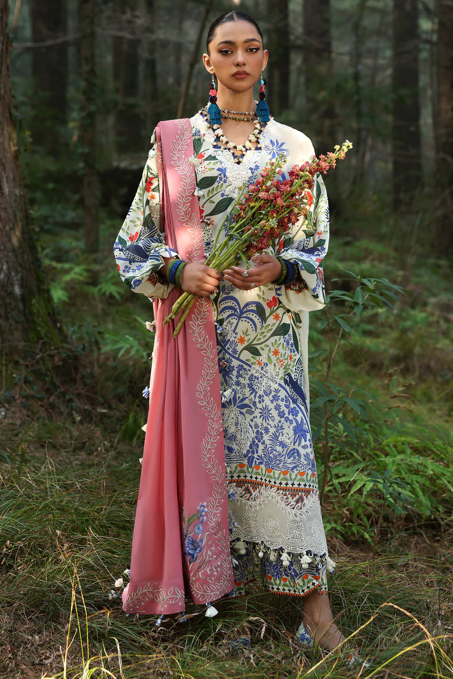 Zaha White Solana (ZL25-03 B) Neelam Lawn 2025