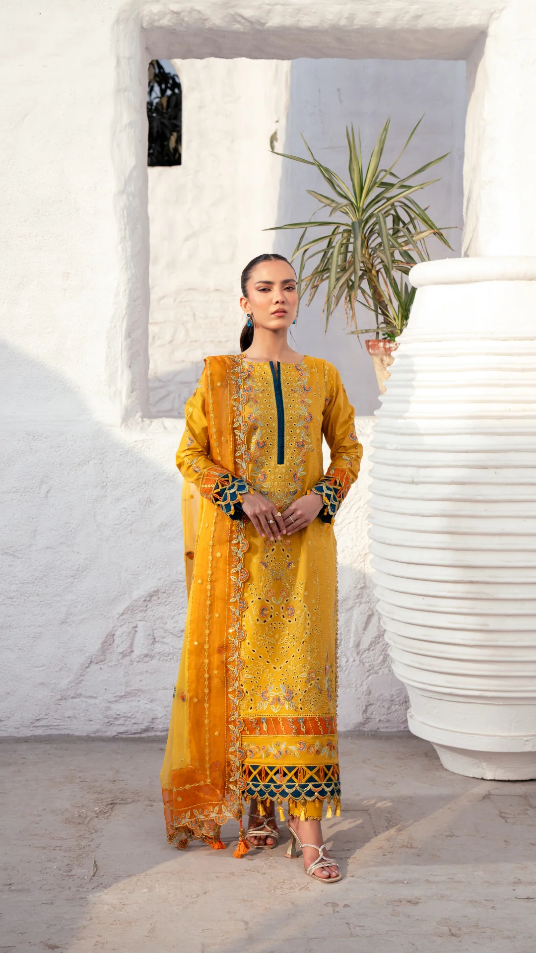 Zaibtan Official ZA-08 Anaya Eid Luxury Lawn 2025