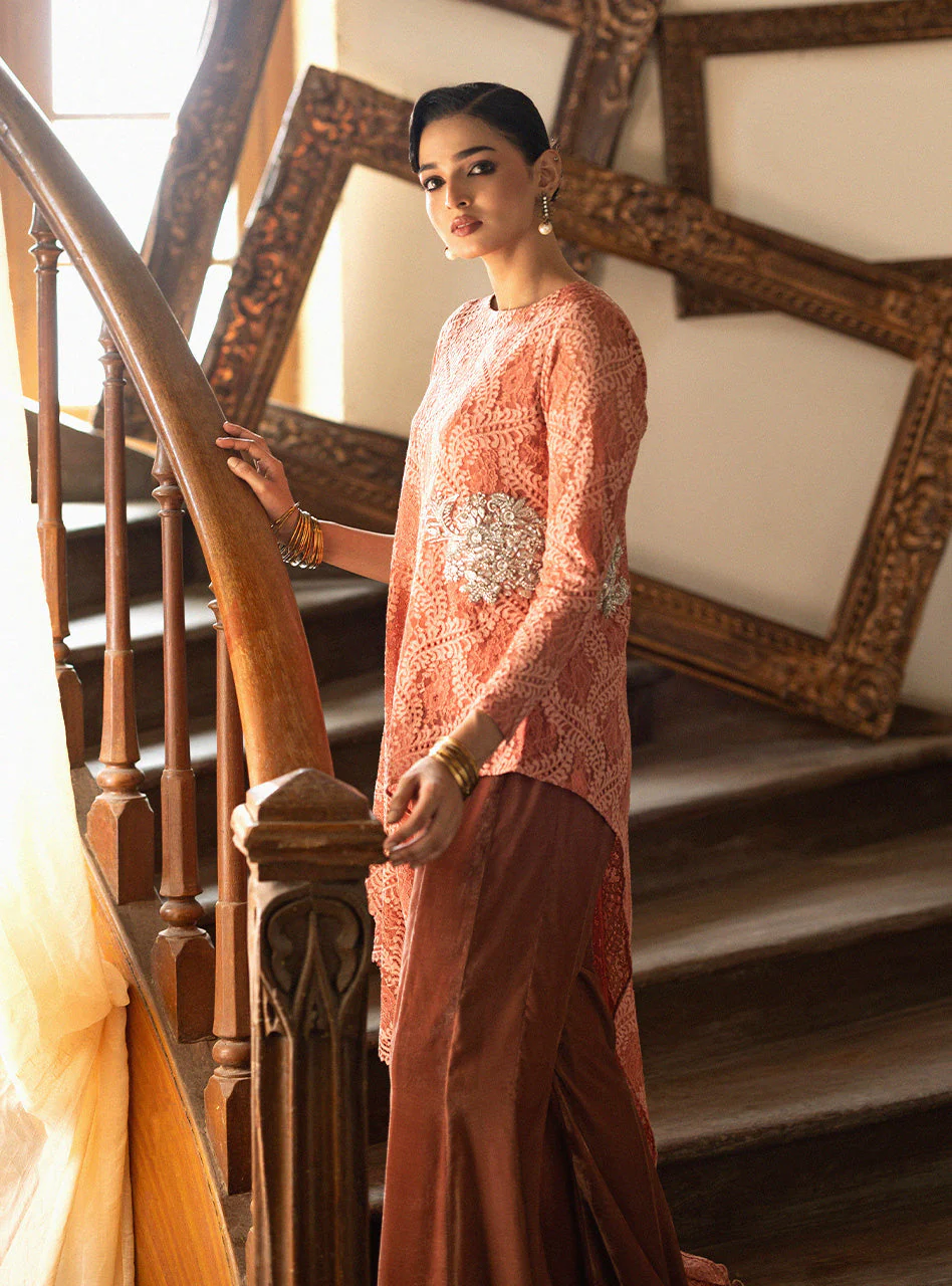 Zainab Chottani Blush Cape Velura Velvet Edit 2025 - Image 2