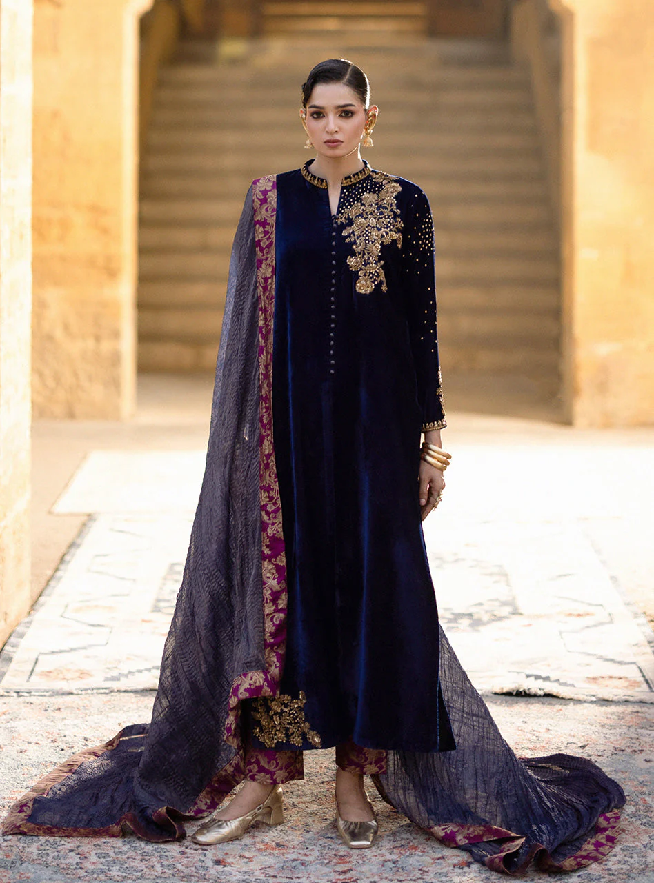 Zainab Chottani Celine Gold Velura Velvet Edit 2025