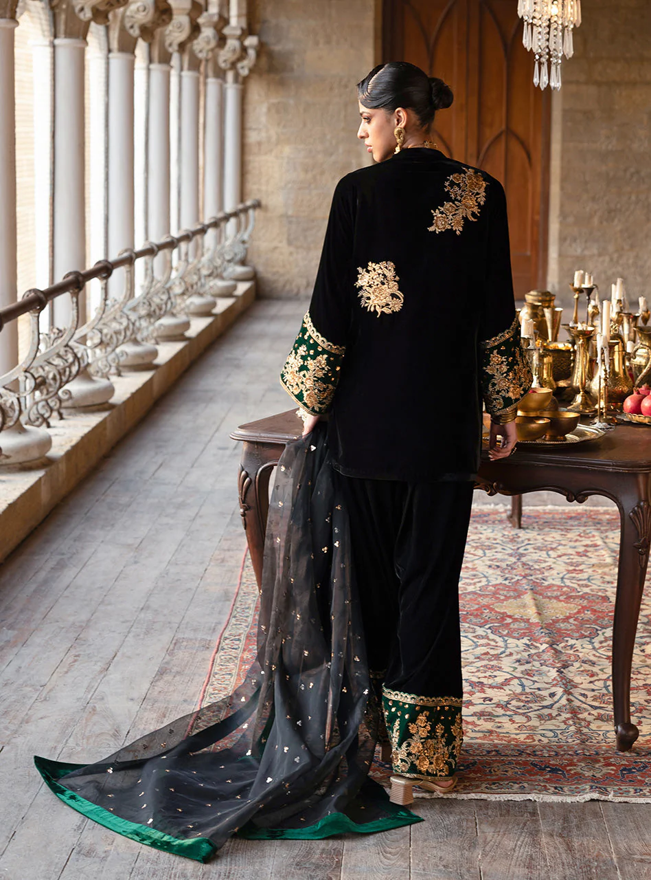 Zainab Chottani Emel Farshi Velura Velvet Edit 2025 - Image 2
