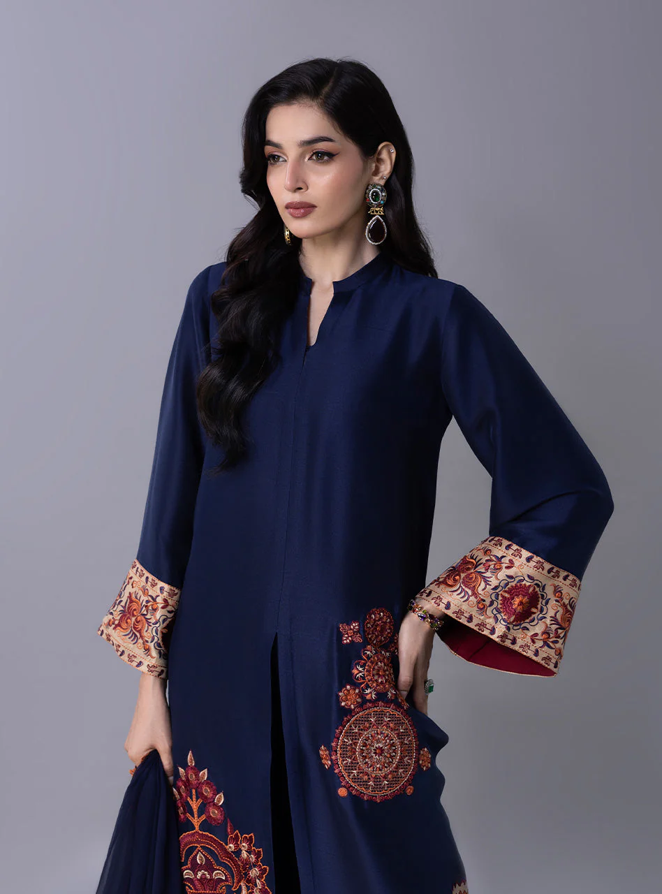 Zainab Chottani Indigo Rust Online Shopping - Image 2